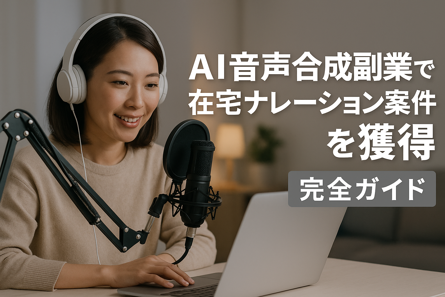 AI音声合成副業で在宅ナレーション案件を獲得 - 完全ガイド